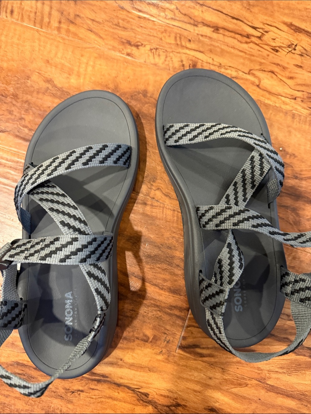 Sonoma Gray Webbing Strap Outdoor Sandals for Women